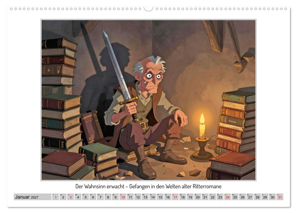 Don Quijotes Abenteuer in der La Mancha (CALVENDO Wandkalender 2027)