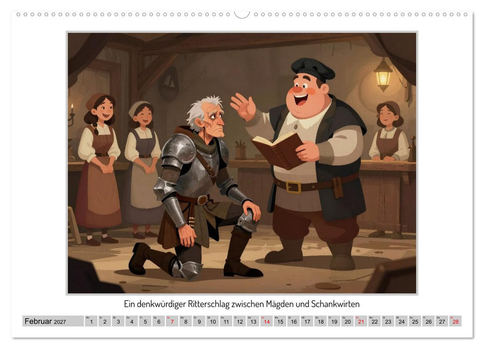 Don Quijotes Abenteuer in der La Mancha (CALVENDO Wandkalender 2027)