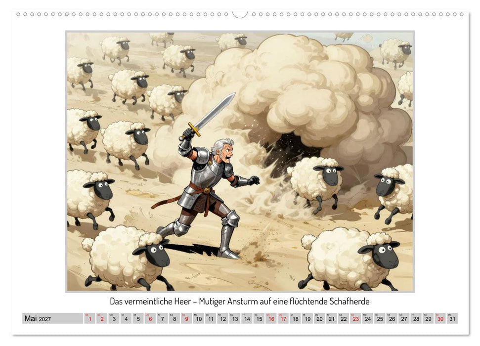 Don Quijotes Abenteuer in der La Mancha (CALVENDO Wandkalender 2027)