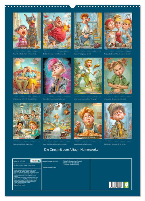 Die Crux mit dem Alltag - Humorwerke (CALVENDO Wandkalender 2027)