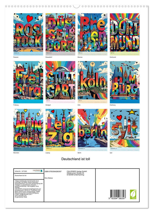 Deutschland ist toll (CALVENDO Premium Wandkalender 2027)