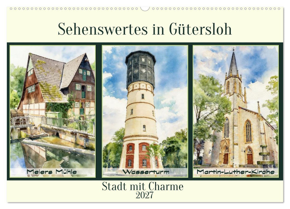 Sehenwertes Gütersloh (CALVENDO Wandkalender 2027)