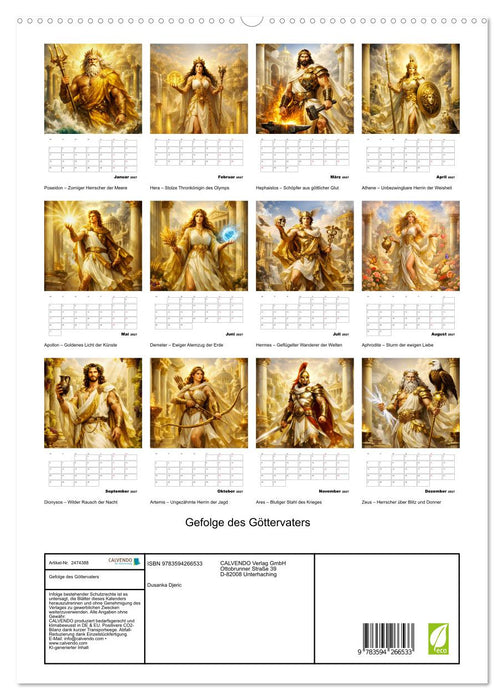 Gefolge des Göttervaters (CALVENDO Premium Wandkalender 2027)