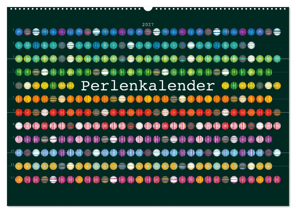 Perlenkalender (CALVENDO Wandkalender 2027)