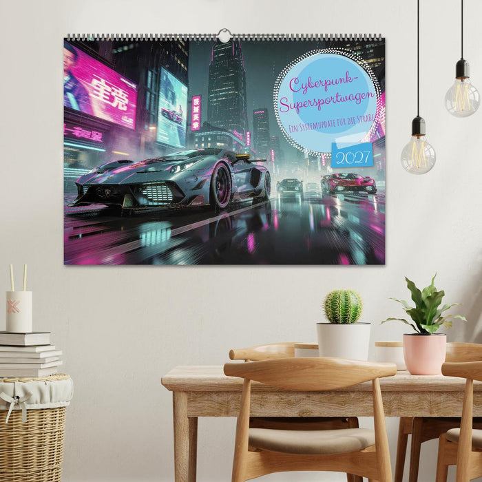 Cyberpunk-Supersportwagen (CALVENDO Wandkalender 2027)