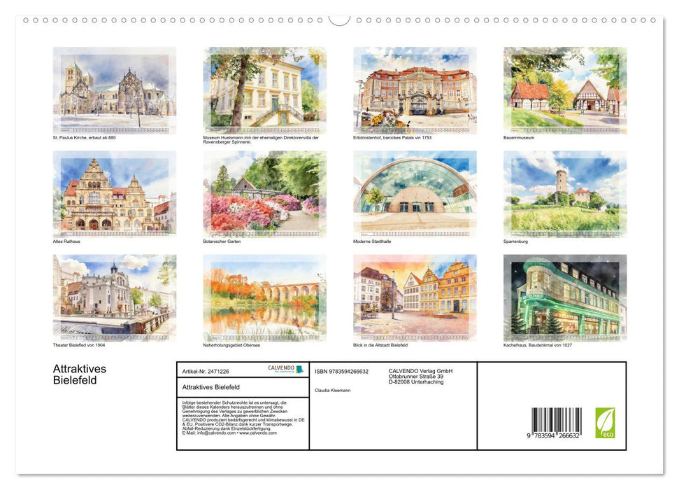 Attraktives Bielefeld (CALVENDO Premium Wandkalender 2027)