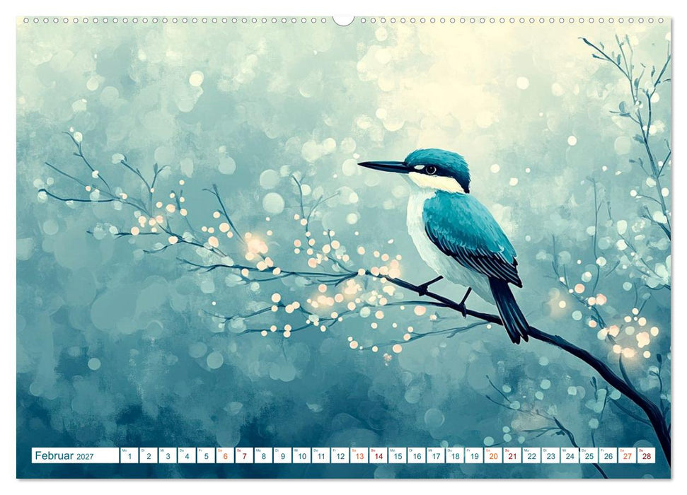 Fell Feder Pfote und Herz (CALVENDO Wandkalender 2027)