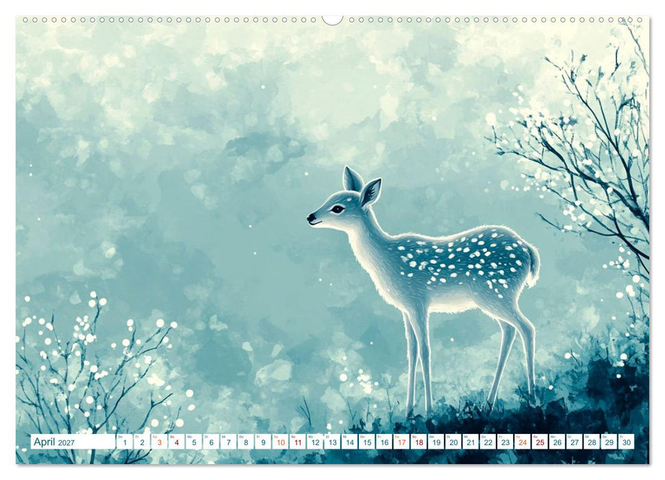 Fell Feder Pfote und Herz (CALVENDO Wandkalender 2027)