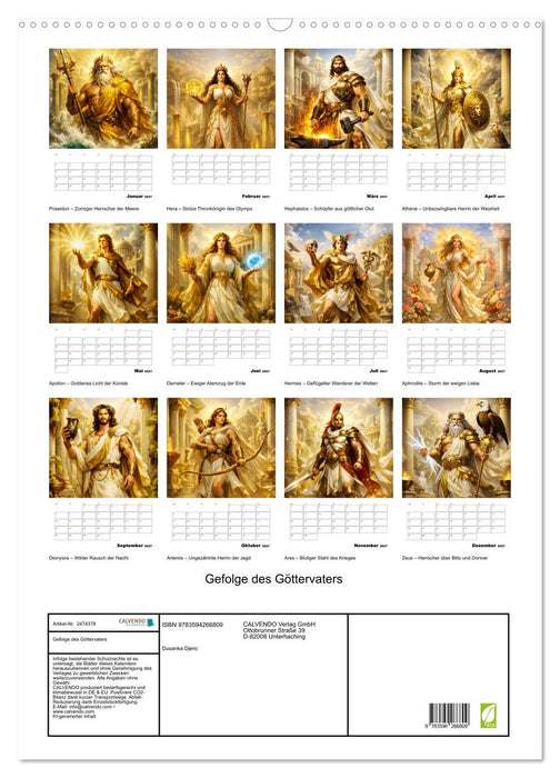 Gefolge des Göttervaters (CALVENDO Wandkalender 2027)