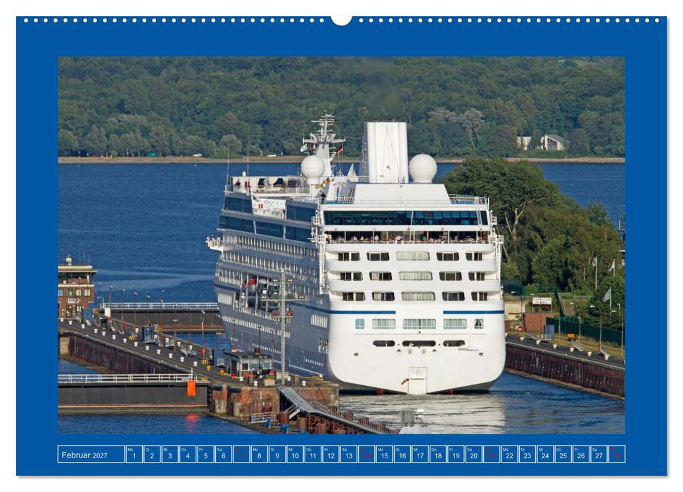 Unterwegs auf dem Nord-Ostsee-Kanal (CALVENDO Premium Wandkalender 2027)