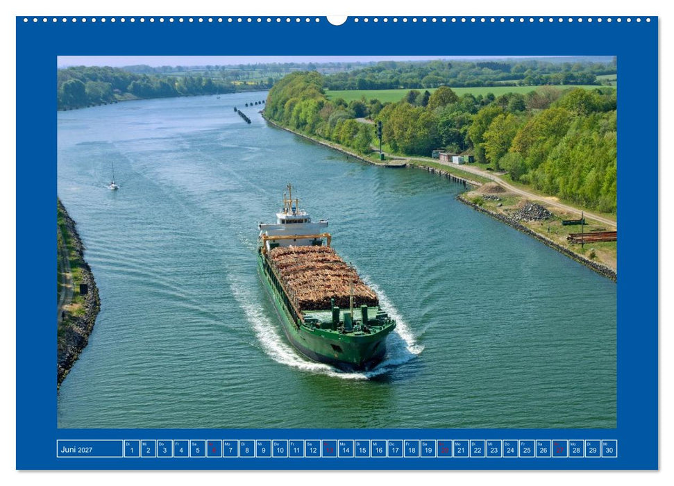 Unterwegs auf dem Nord-Ostsee-Kanal (CALVENDO Premium Wandkalender 2027)