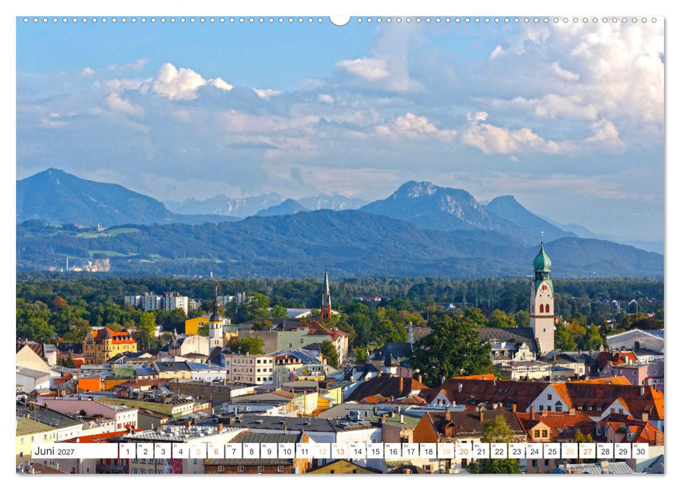 Rosenheim - Die Stadt vor den Bergen (CALVENDO Premium Wandkalender 2027)