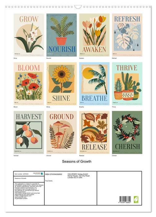 Seasons of Growth (CALVENDO Monthly Calendar 2027)