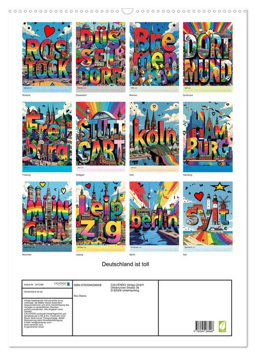 Deutschland ist toll (CALVENDO Wandkalender 2027)