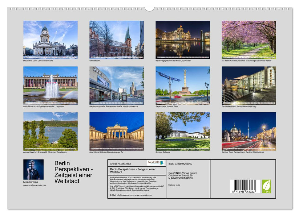 Berlin Perspektiven - Zeitgeist einer Weltstadt (CALVENDO Wandkalender 2027)