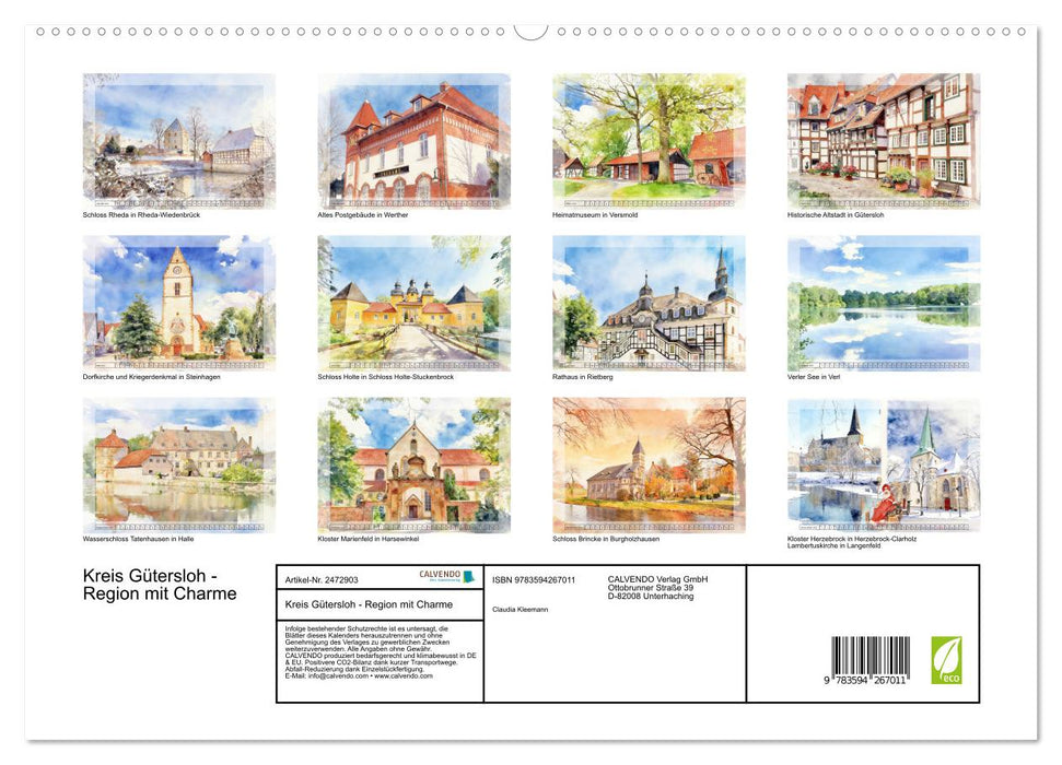 Kreis Gütersloh - Region mit Charme (CALVENDO Premium Wandkalender 2027)
