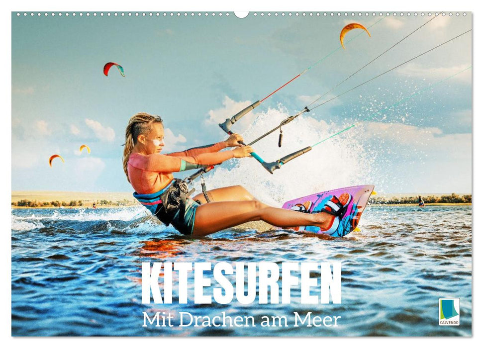 Kitesurfen: Mit Drachen am Meer (CALVENDO Wandkalender 2027)