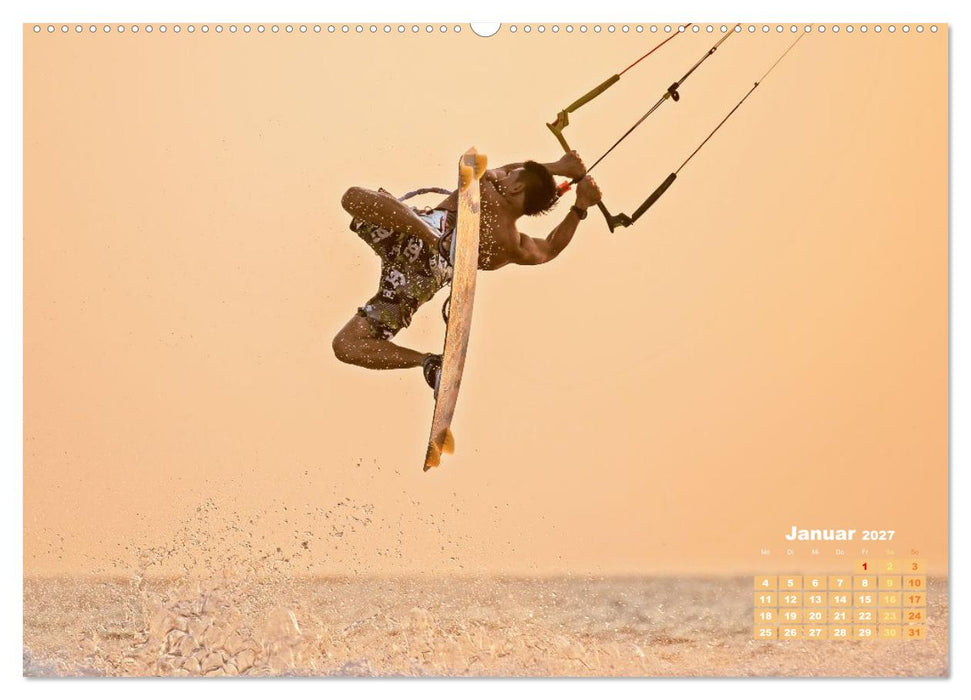 Kitesurfen: Mit Drachen am Meer (CALVENDO Wandkalender 2027)