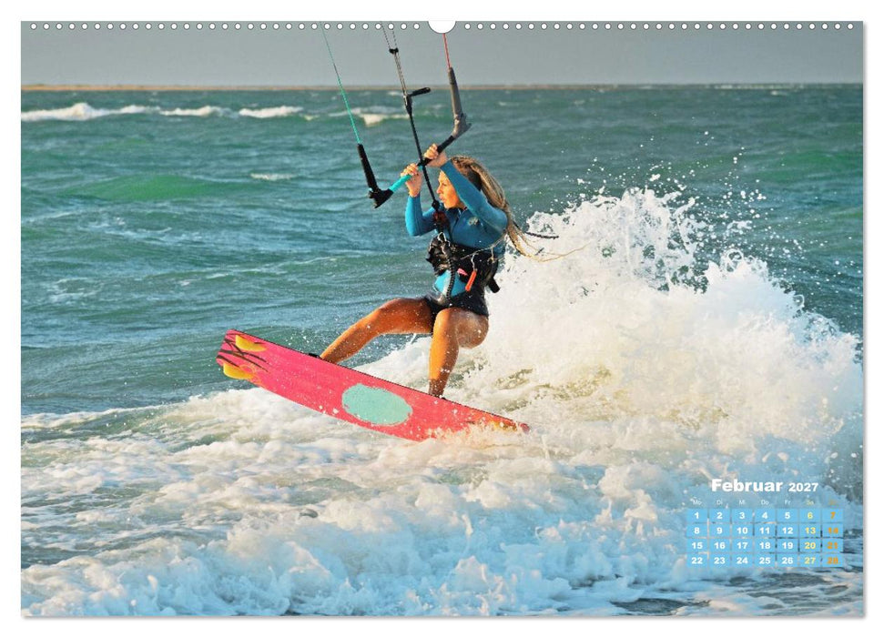 Kitesurfen: Mit Drachen am Meer (CALVENDO Wandkalender 2027)