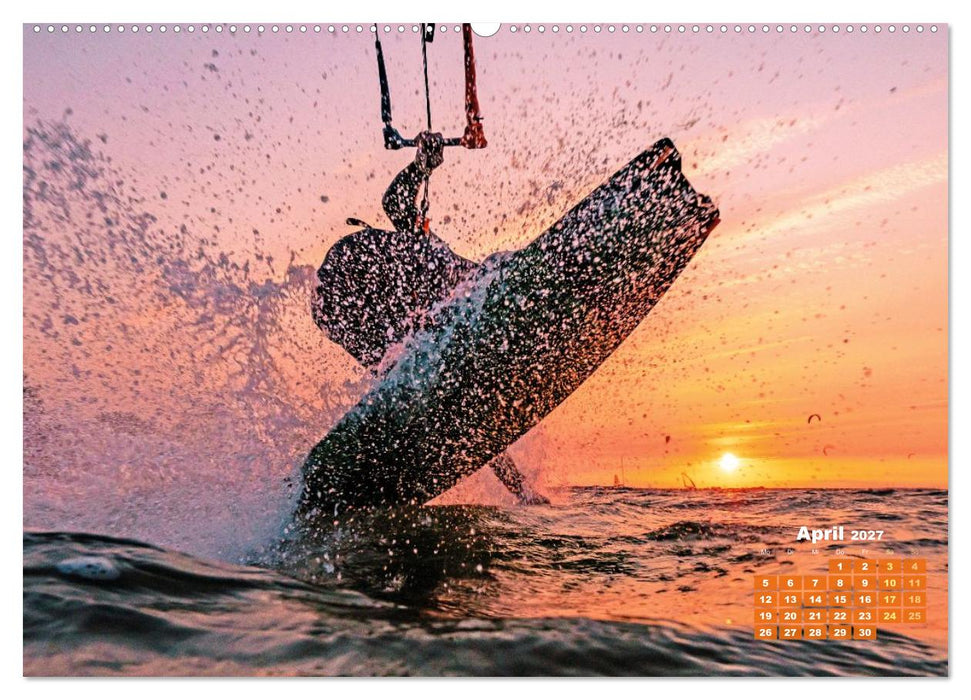 Kitesurfen: Mit Drachen am Meer (CALVENDO Wandkalender 2027)
