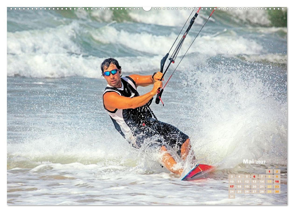 Kitesurfen: Mit Drachen am Meer (CALVENDO Wandkalender 2027)