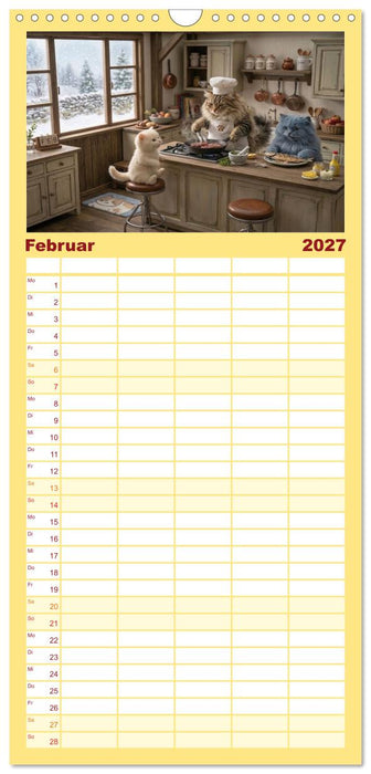 Zauberhafte Welt der Kätzlis (CALVENDO Familienplaner 2027)
