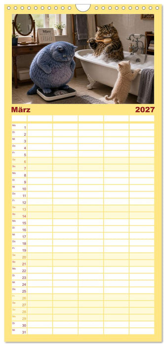 Zauberhafte Welt der Kätzlis (CALVENDO Familienplaner 2027)