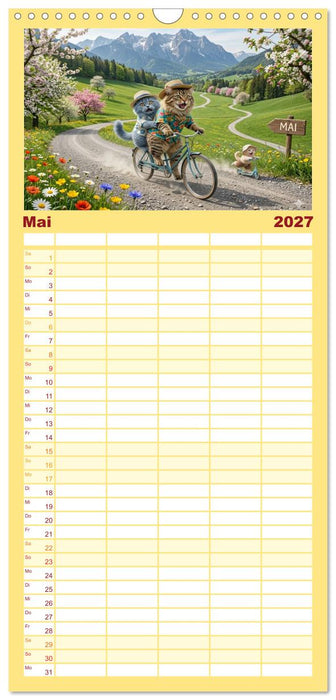 Zauberhafte Welt der Kätzlis (CALVENDO Familienplaner 2027)