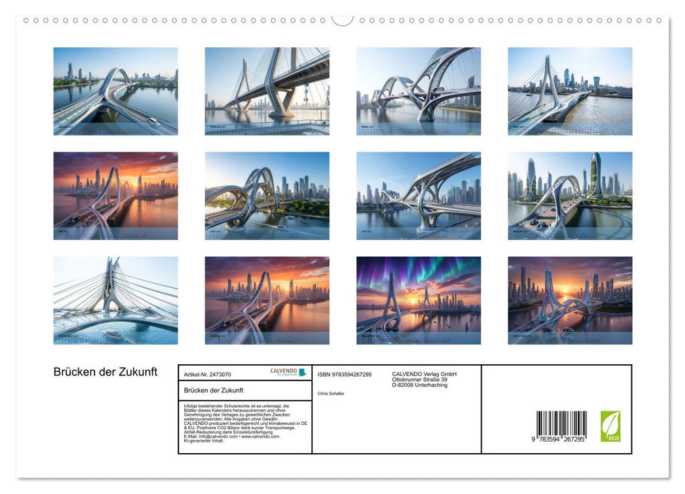 Brücken der Zukunft (CALVENDO Premium Wandkalender 2027)