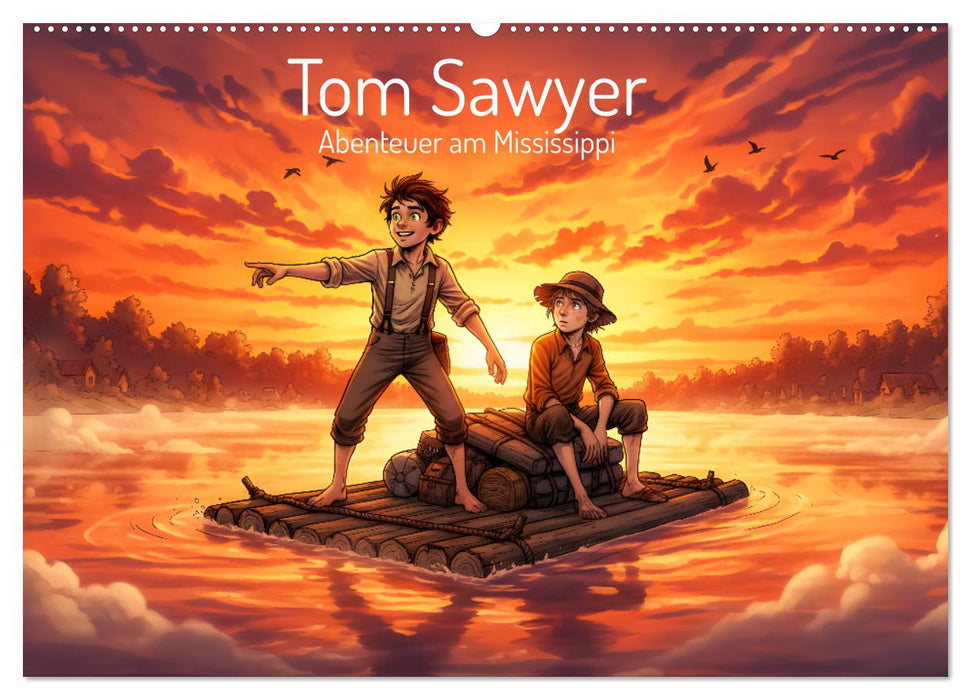 Tom Sawyer – Abenteuer am Mississippi (CALVENDO Wandkalender 2027)