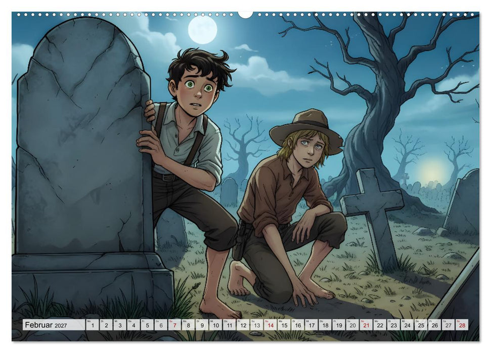 Tom Sawyer – Abenteuer am Mississippi (CALVENDO Wandkalender 2027)