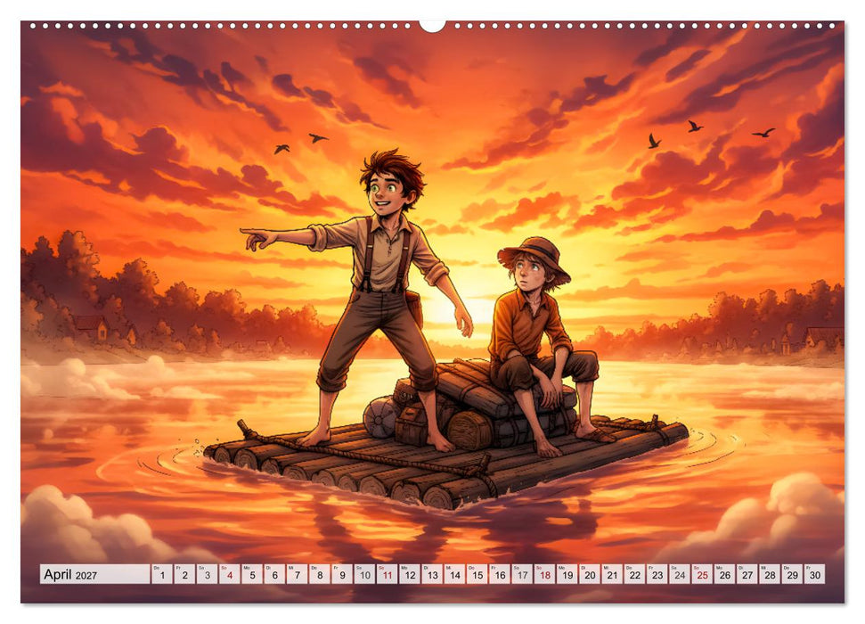 Tom Sawyer – Abenteuer am Mississippi (CALVENDO Wandkalender 2027)