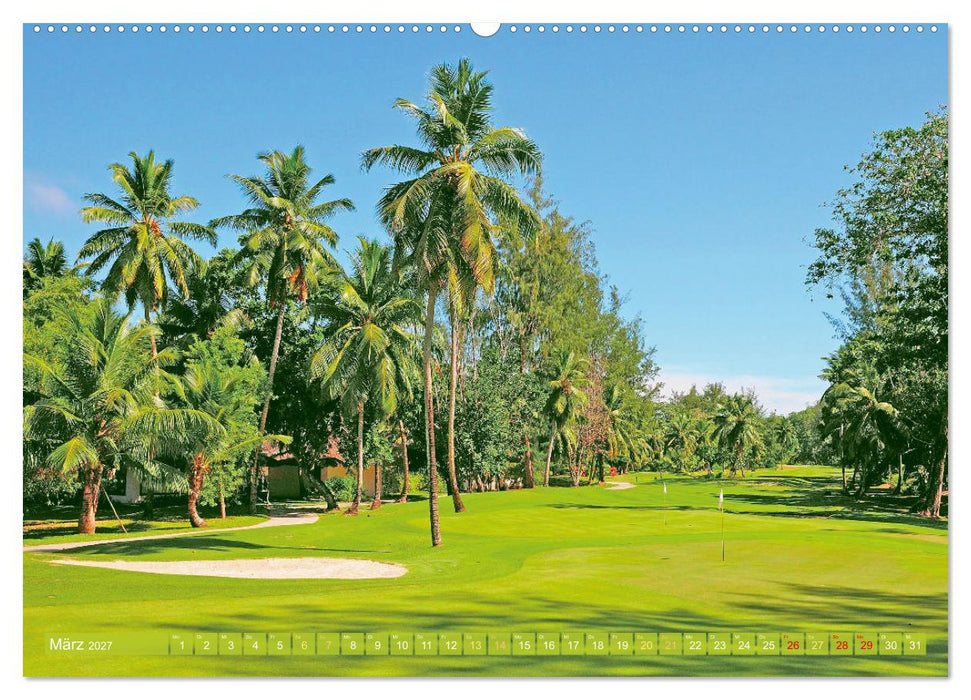 Golfparadiese der Welt (CALVENDO Wandkalender 2027)