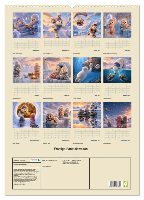 Frostige Fantasiewelten (CALVENDO Wandkalender 2027)