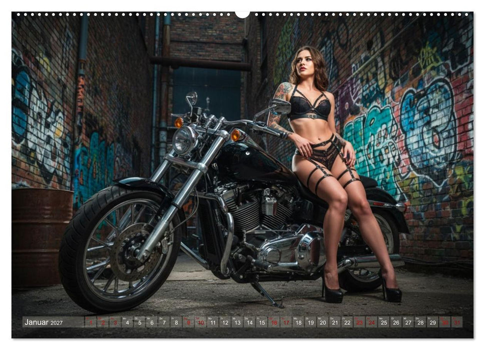 Sexy Biker Beauties (CALVENDO Wandkalender 2027)
