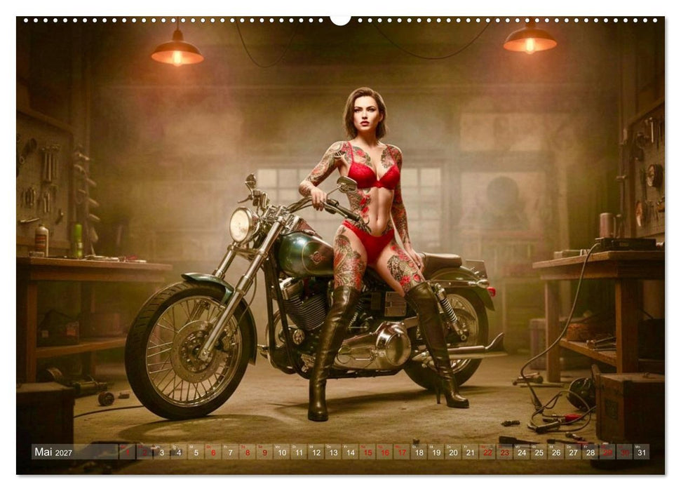 Sexy Biker Beauties (CALVENDO Wandkalender 2027)
