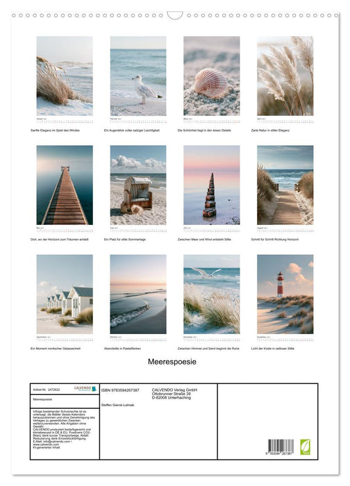 Meerespoesie (CALVENDO Wandkalender 2027)