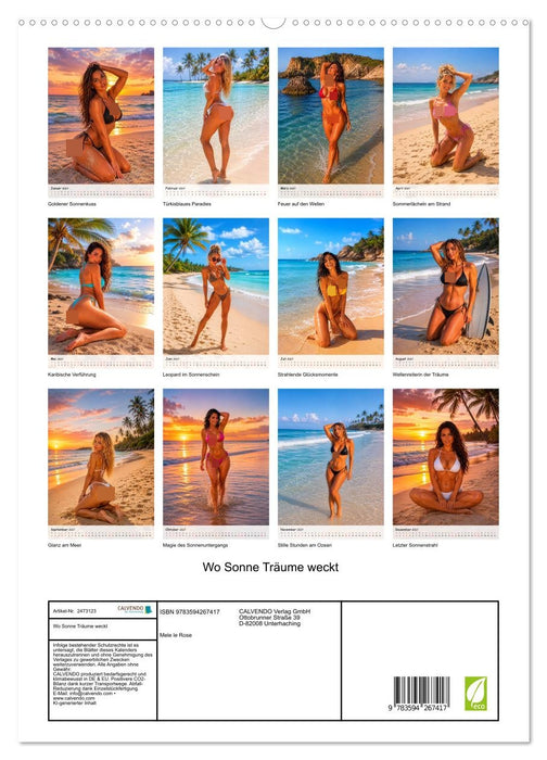 Wo Sonne Träume weckt (CALVENDO Premium Wandkalender 2027)