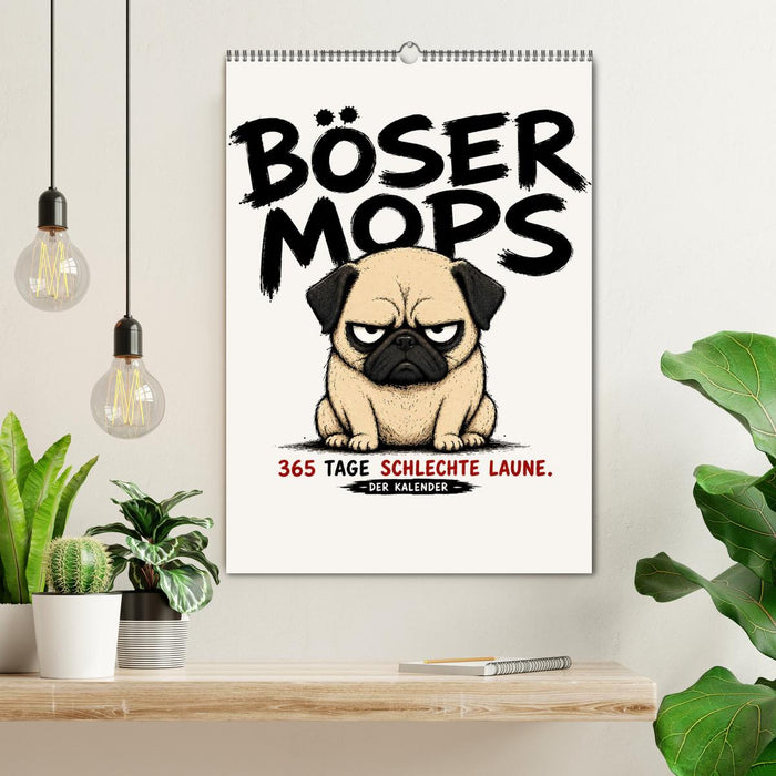 BÖSER MOPS: 365 Tage schlechte Laune (CALVENDO Wandkalender 2027)