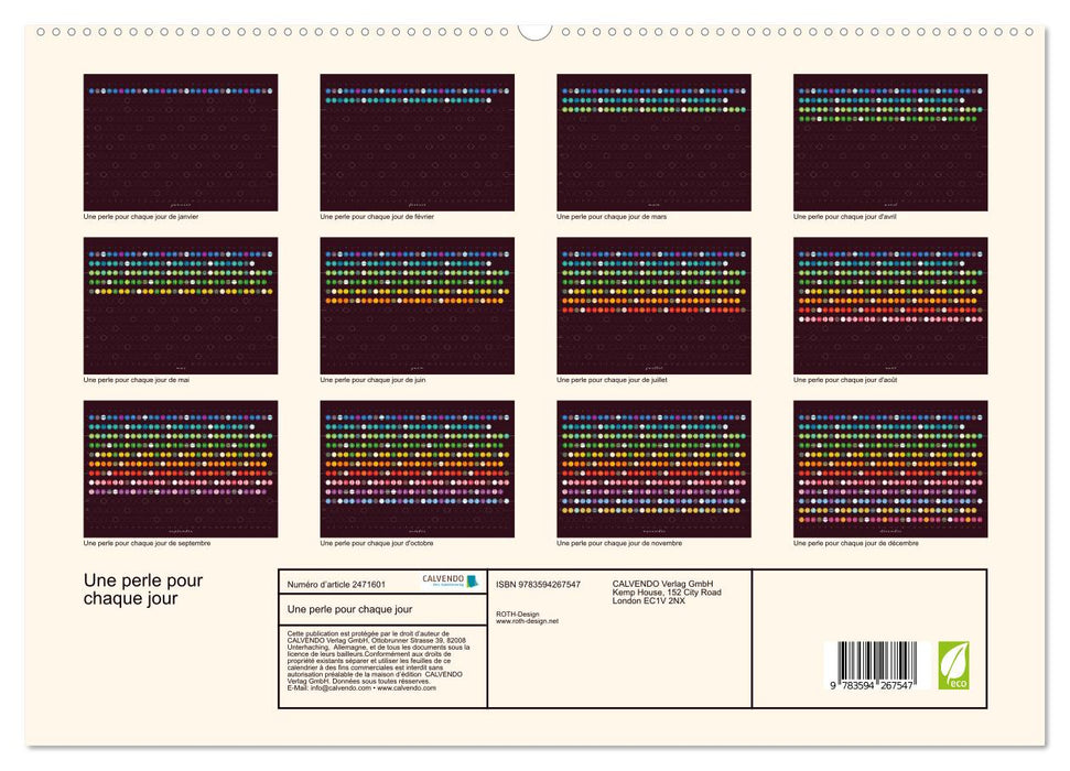 Une perle pour chaque jour (CALVENDO Calendrier supérieur 2027)