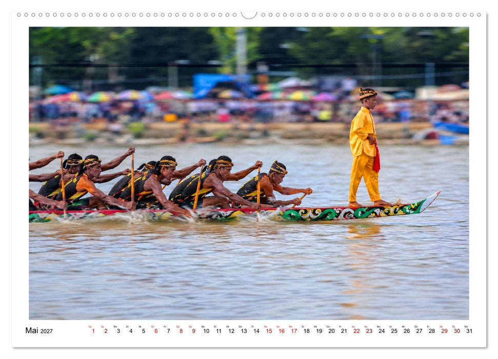Ruderbootrennen Pacu Jalur (CALVENDO Wandkalender 2027)