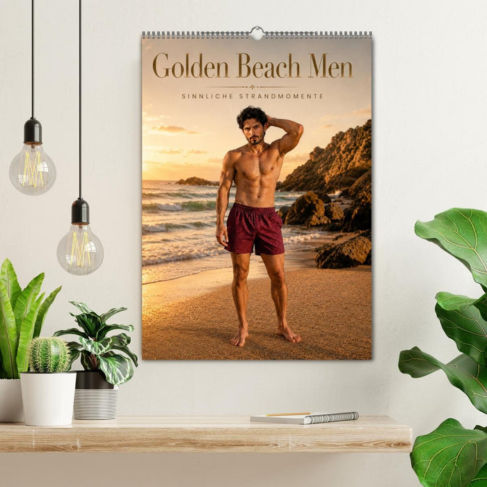 Golden Beach Men - Sinnliche Strandmomente (CALVENDO Wandkalender 2027)