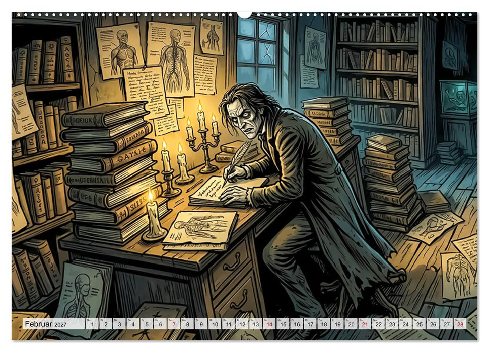 Frankenstein — Schatten der Schöpfung (CALVENDO Wandkalender 2027)