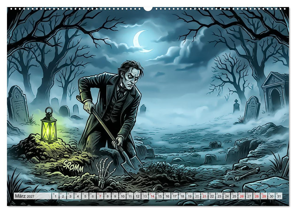 Frankenstein — Schatten der Schöpfung (CALVENDO Wandkalender 2027)