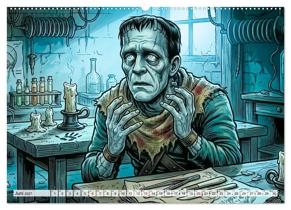 Frankenstein — Schatten der Schöpfung (CALVENDO Wandkalender 2027)