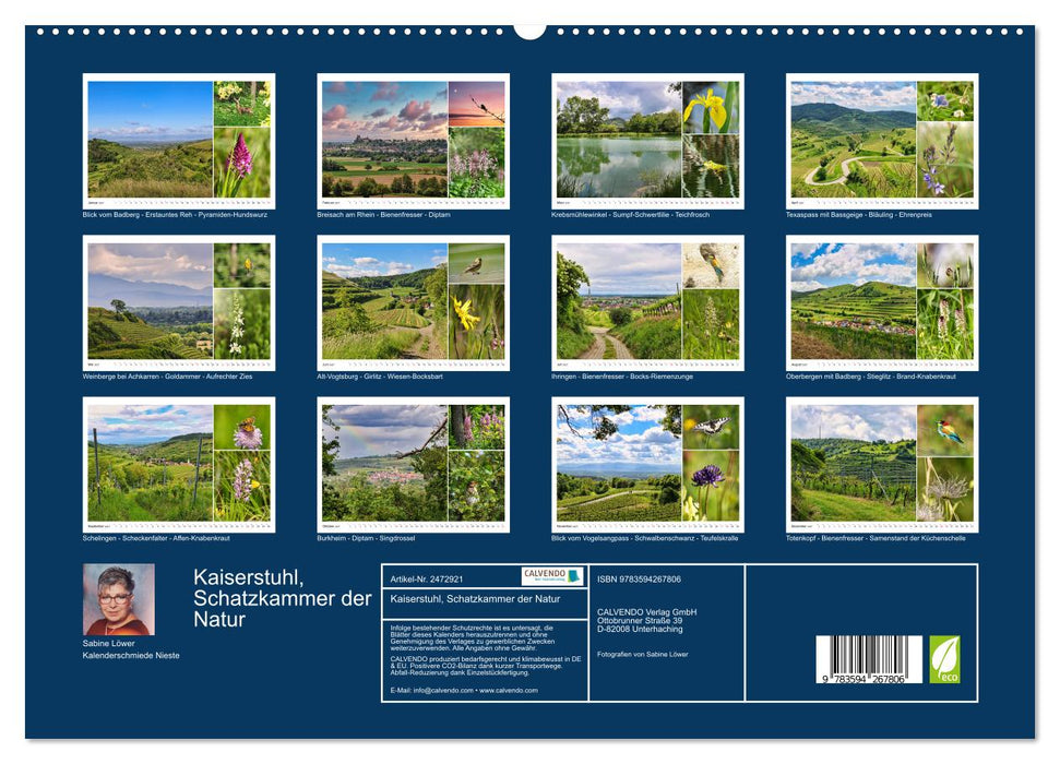 Kaiserstuhl, Schatzkammer der Natur (CALVENDO Premium Wandkalender 2027)