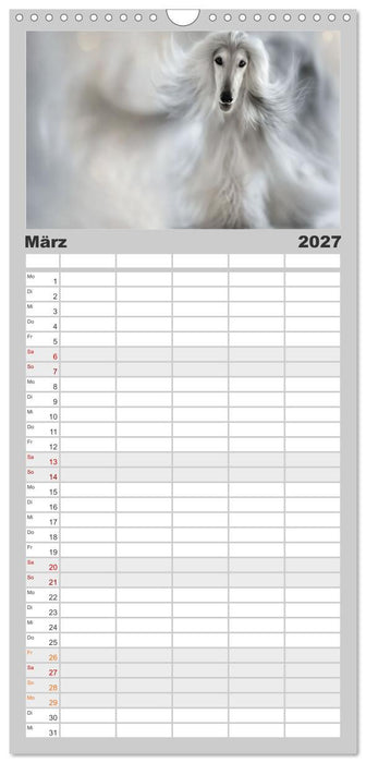 Wo ein Blick genügt und die Welt leiser wird (CALVENDO Familienplaner 2027)