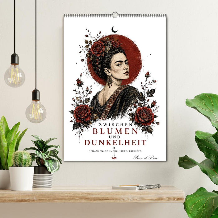 Zwischen Blumen und Dunkelheit (CALVENDO Wandkalender 2027)