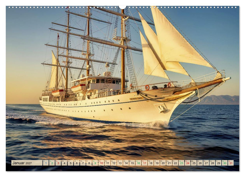 Angelehnt an Segelkreuzfahrtschiffe (CALVENDO Wandkalender 2027)