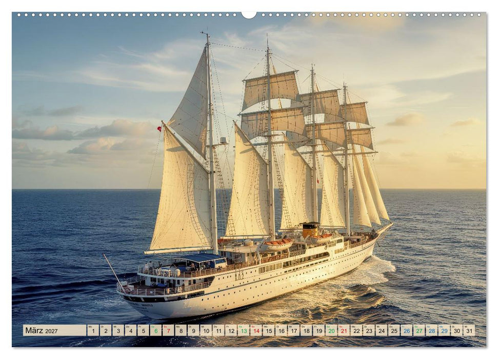Angelehnt an Segelkreuzfahrtschiffe (CALVENDO Wandkalender 2027)